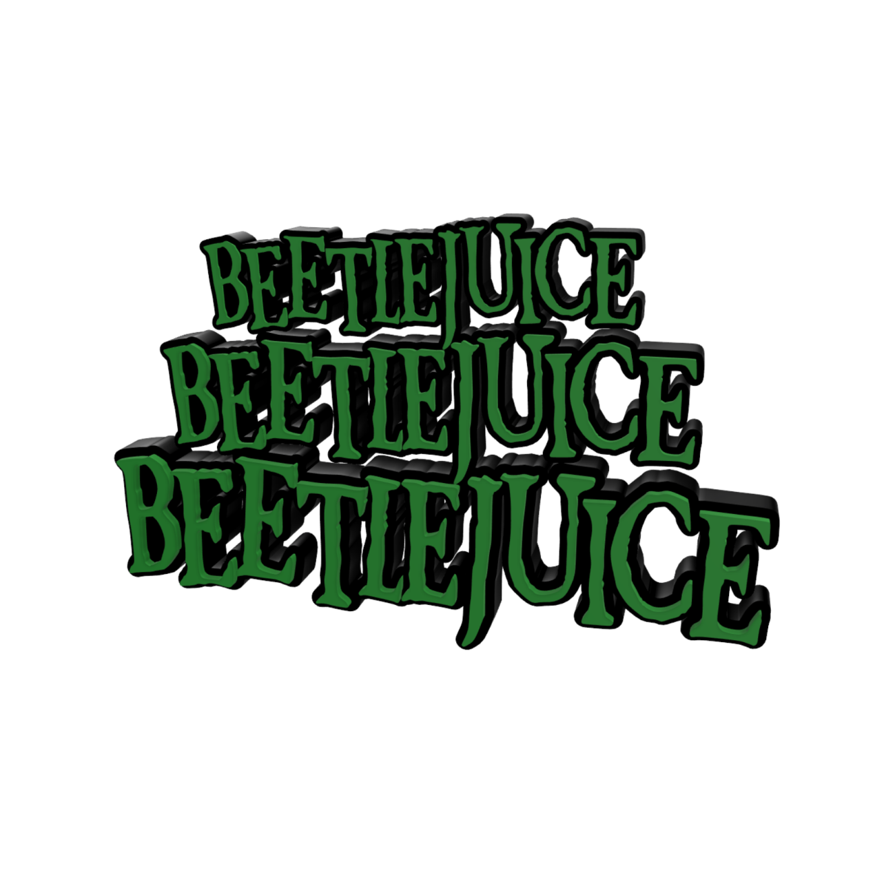 a black and green sticker with the words refuse, refuse and refuse