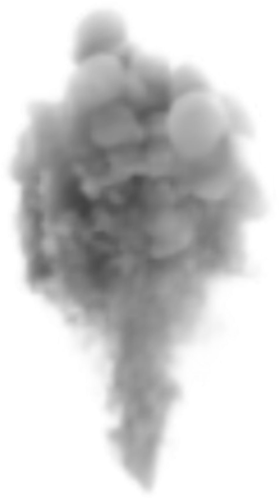 a cloud of smoke on a white background