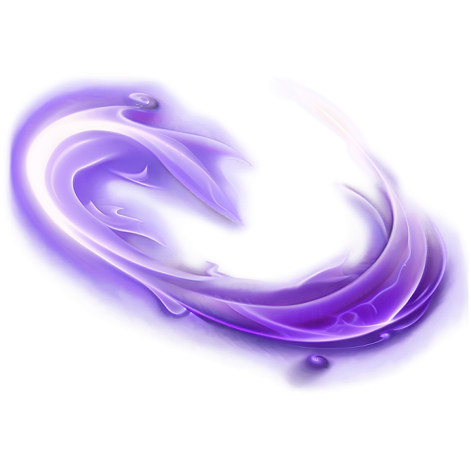 a purple swirl on a white background