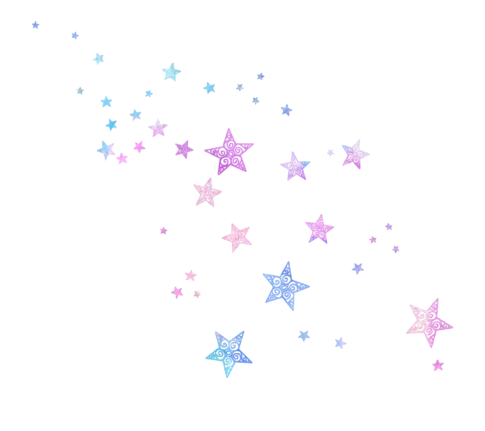 a white background with colorful stars on it