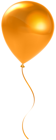 a golden balloon with a string on it