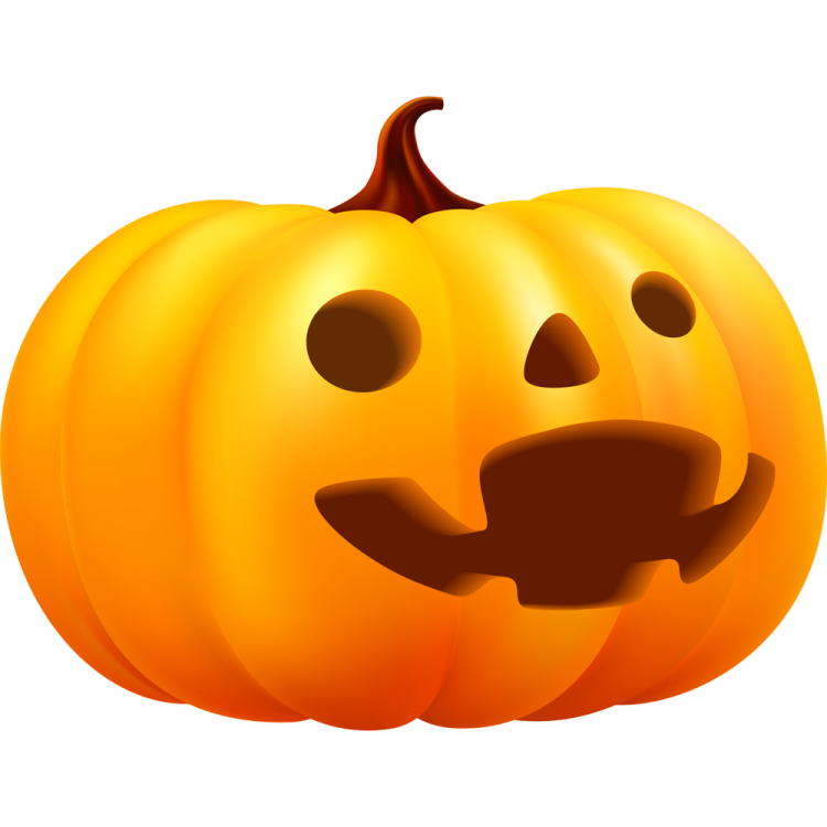 an orange pumpkin with a smiling face