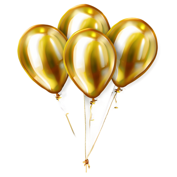 a bunch of gold and white balloons