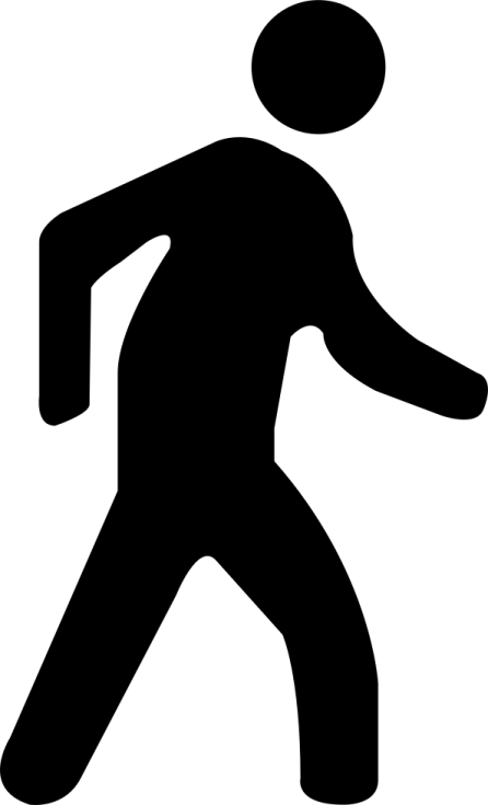 a black and white silhouette of a person