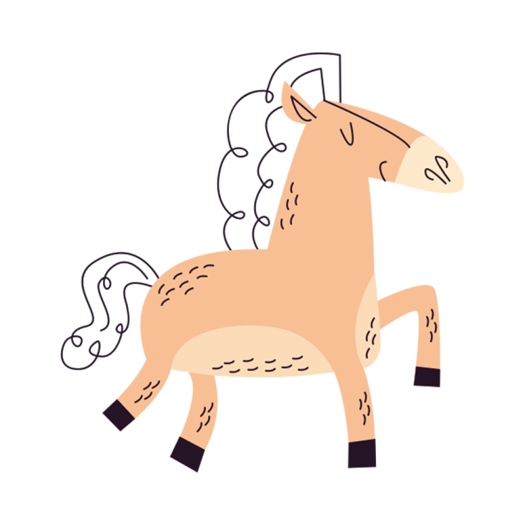 how to draw a horse step by step