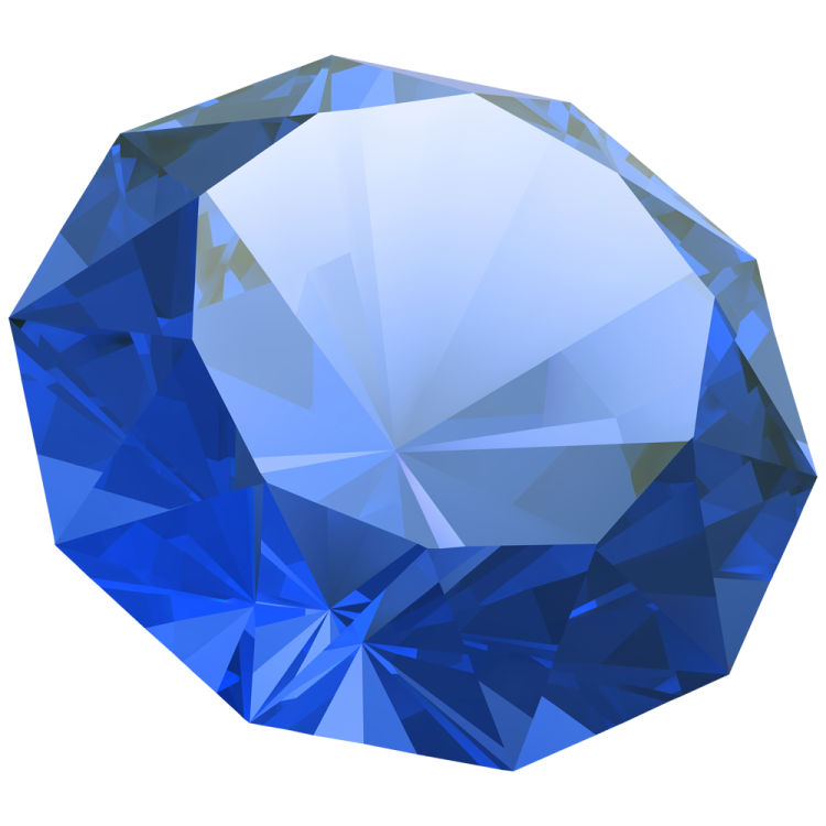 an image of a blue diamond