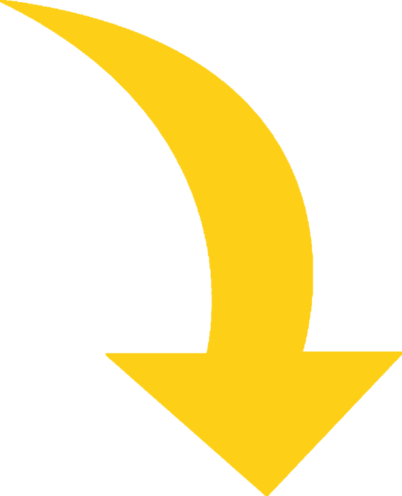 a yellow arrow pointing up to the right