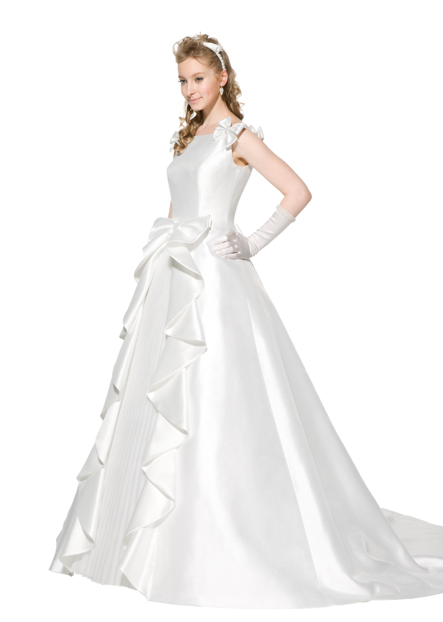a young girl wearing a white dress and gloves
