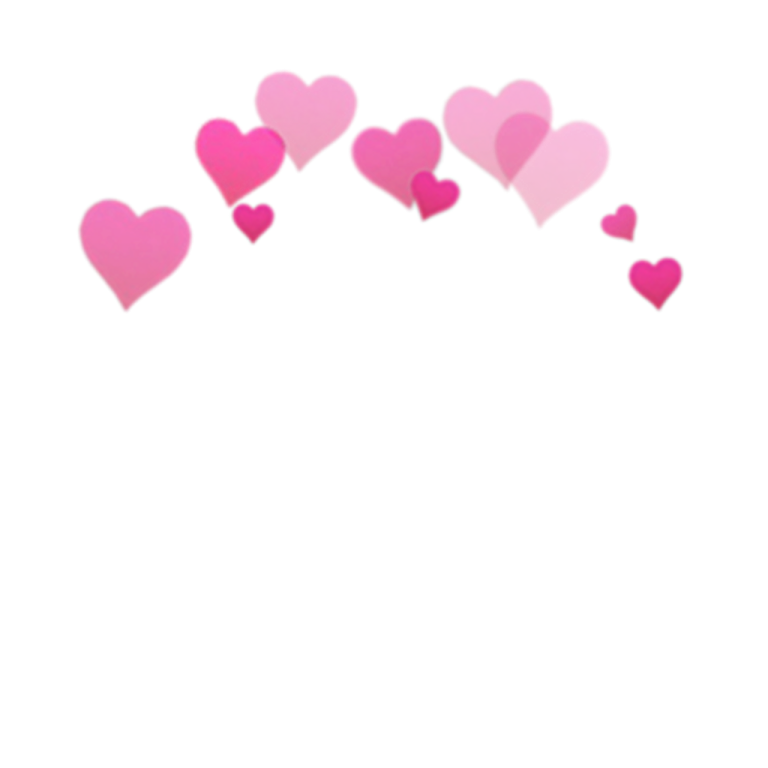 pink hearts on a white background