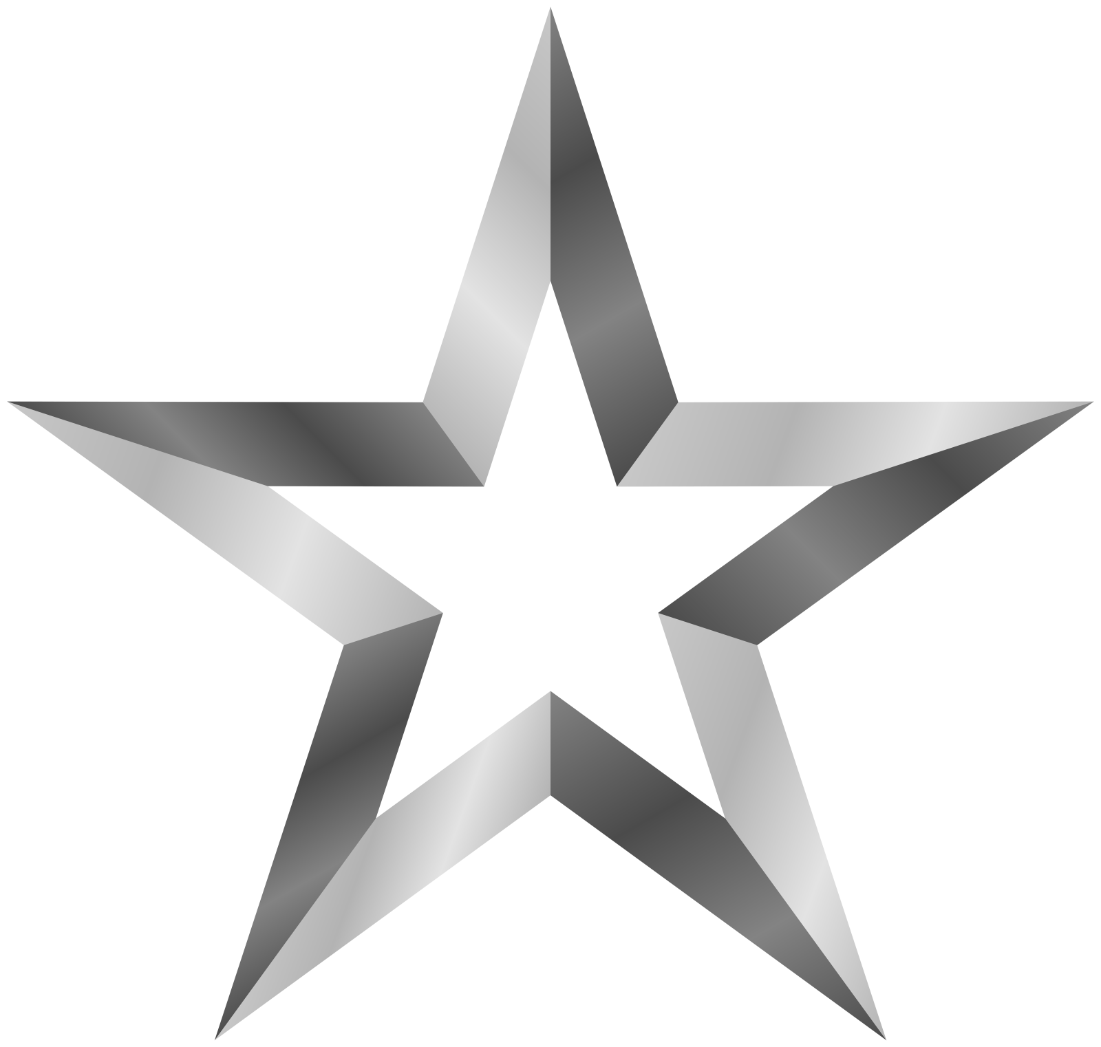 a silver star