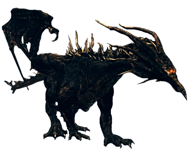 an image of a dragon with spikes on its head