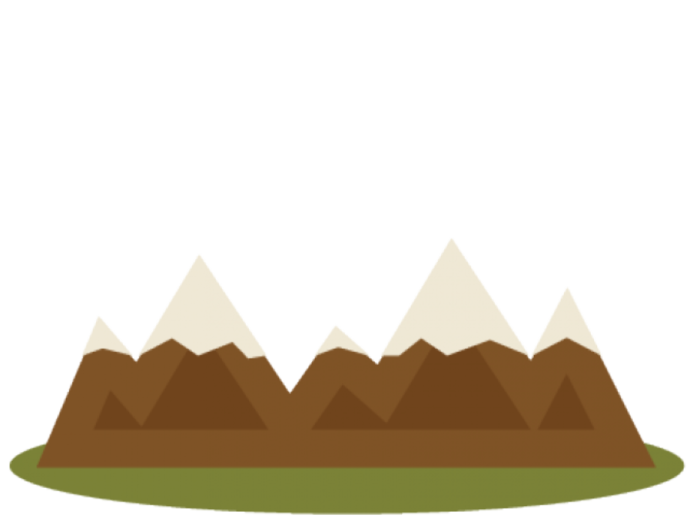 three pyramids with a white background
