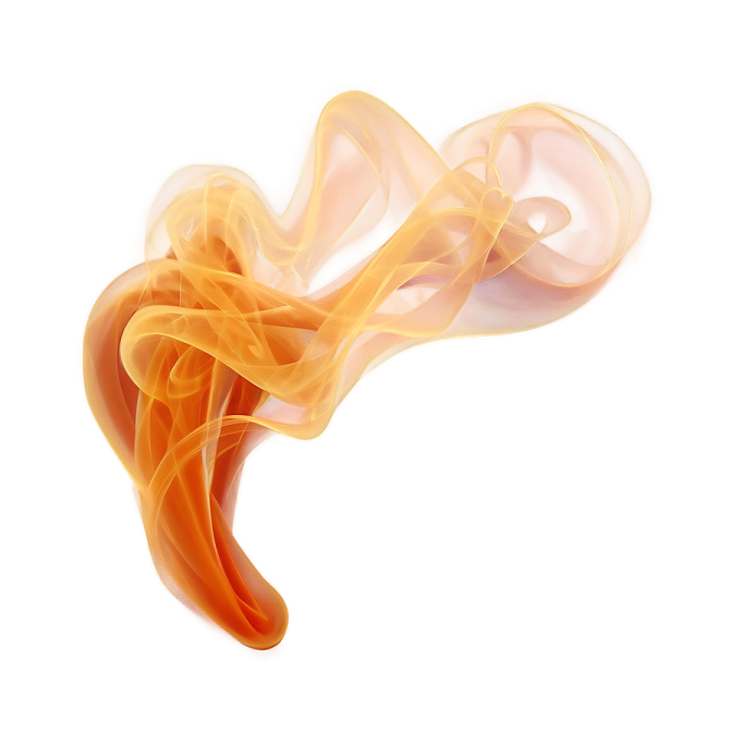 orange smoke on white background