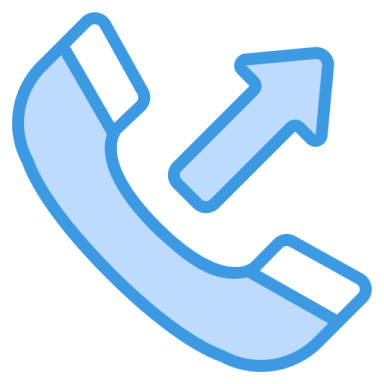 a phone icon with an arrow pointing up
