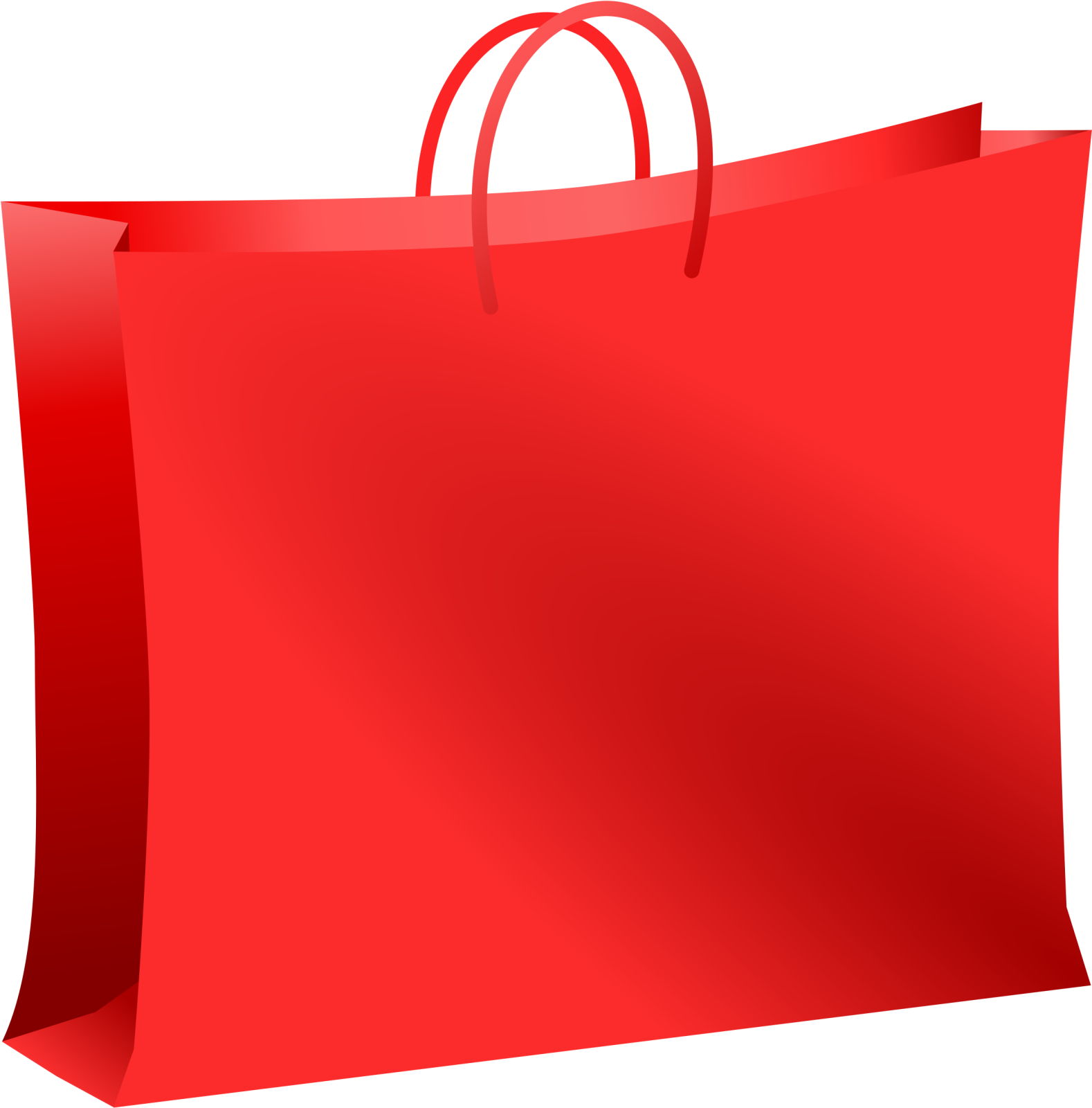 a red shopping bag