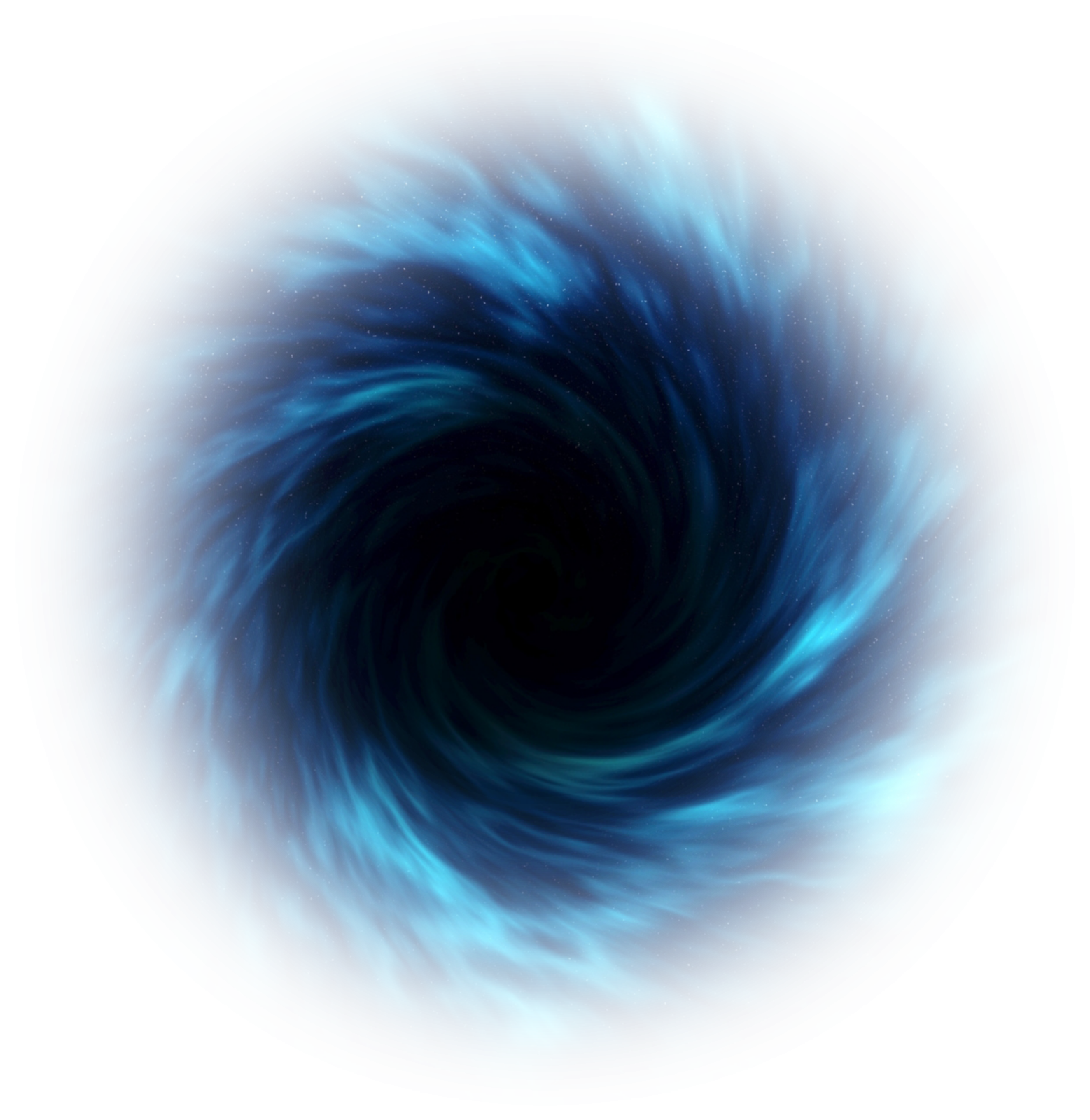 a blue vortex on a white background