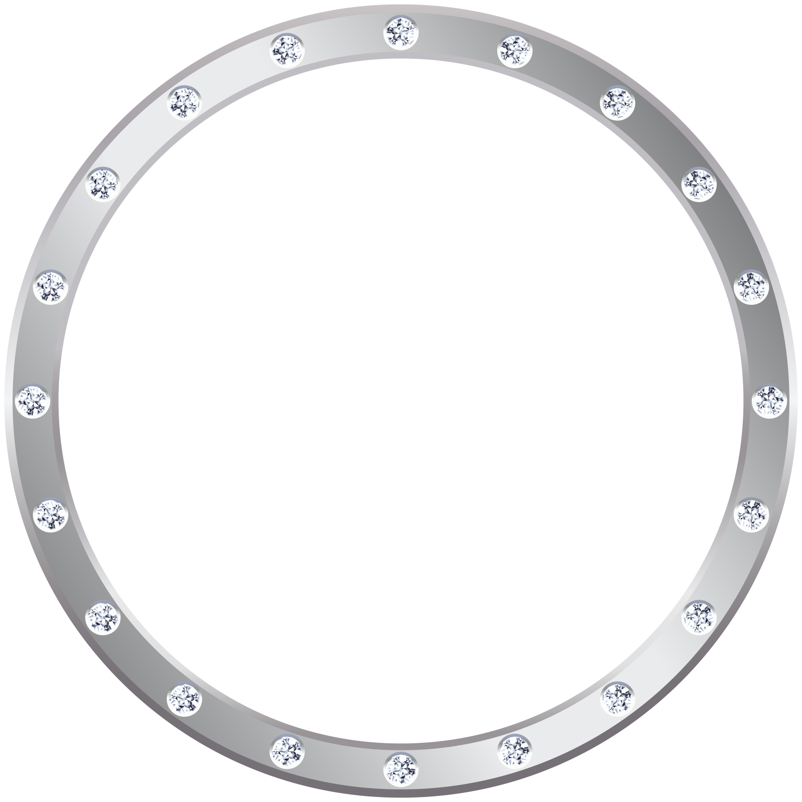 a circle with diamonds on it