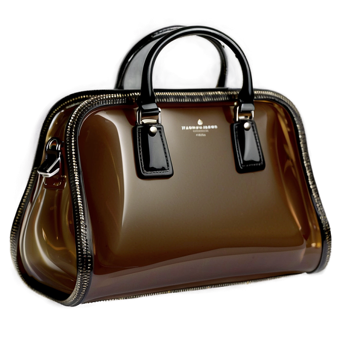 a brown handbag on a white background