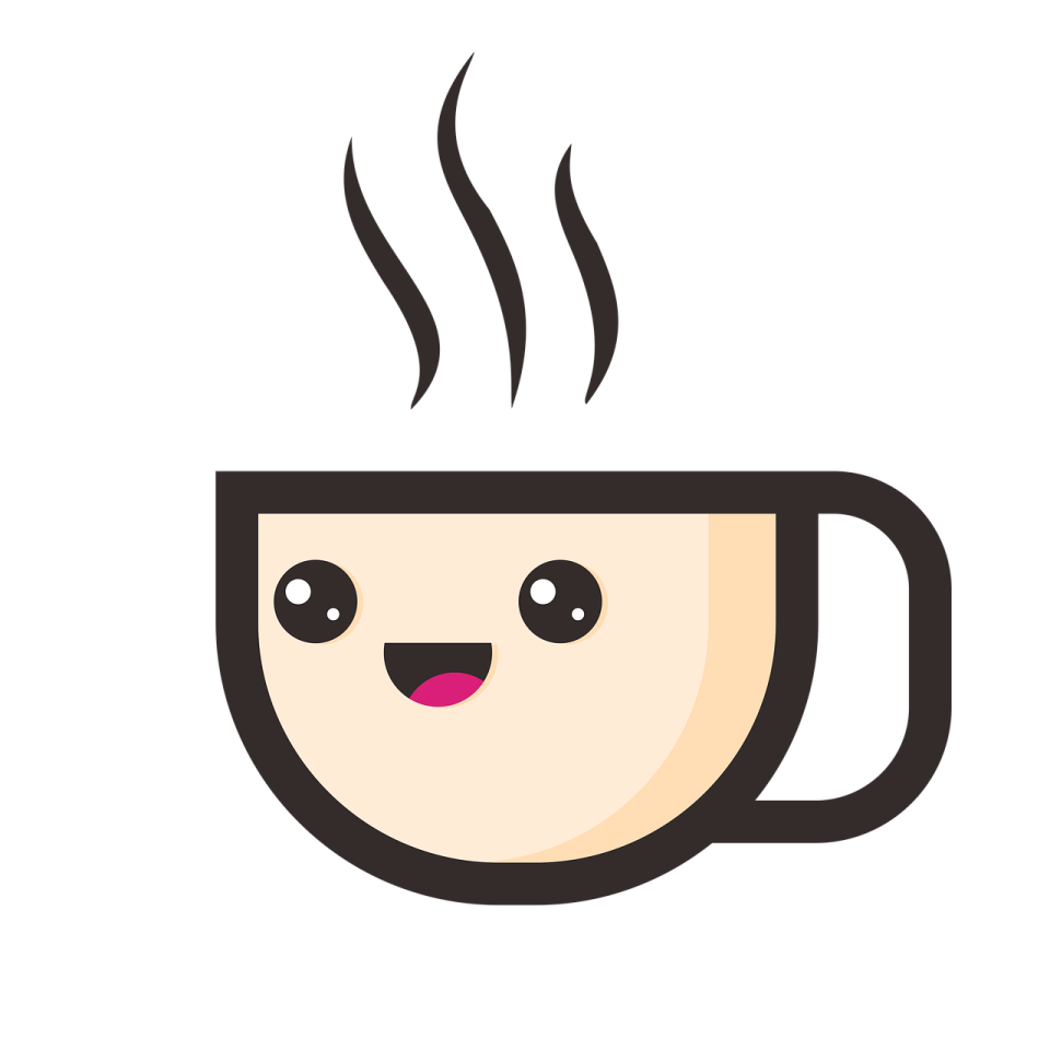 a cup of coffee with a smiling face