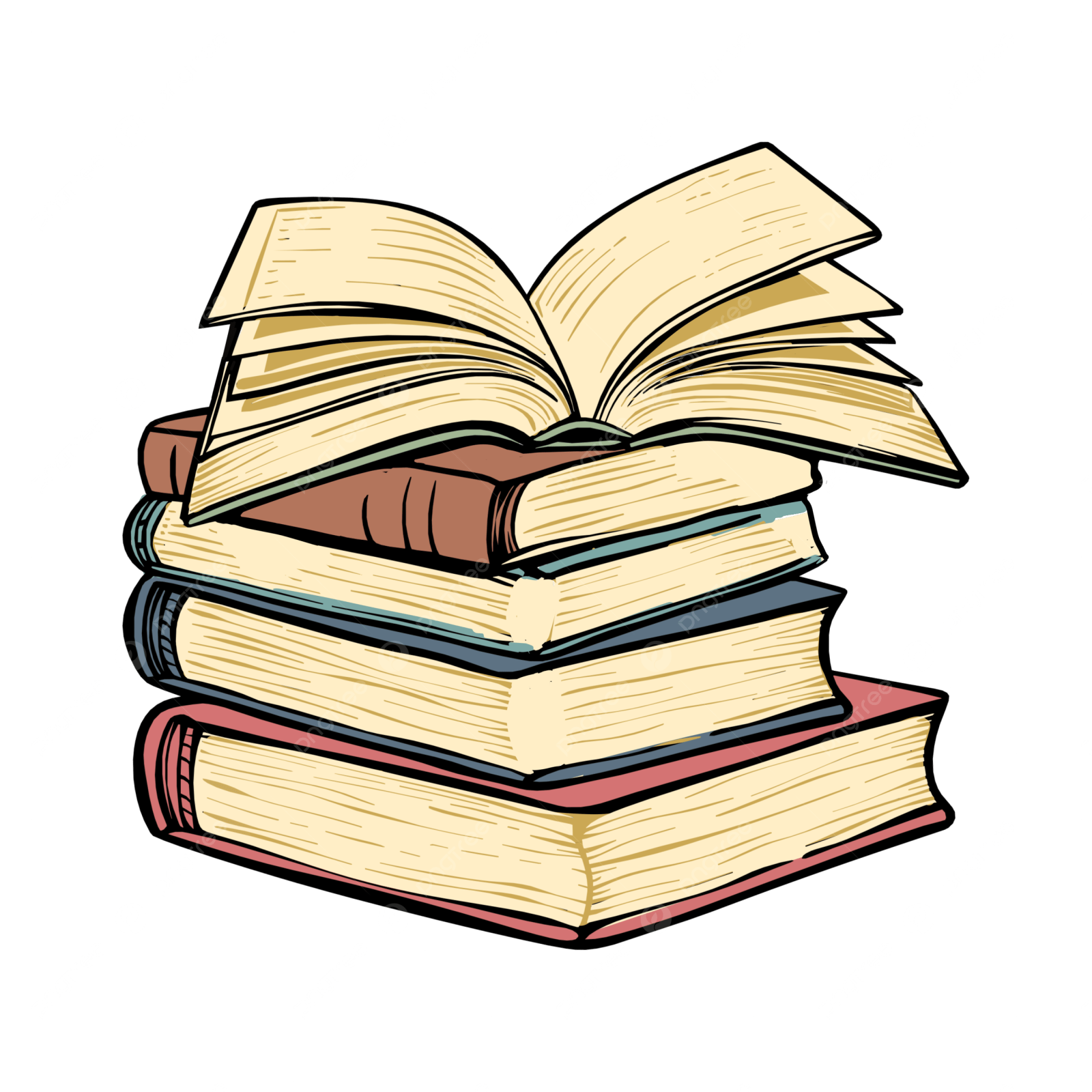 a stack of books