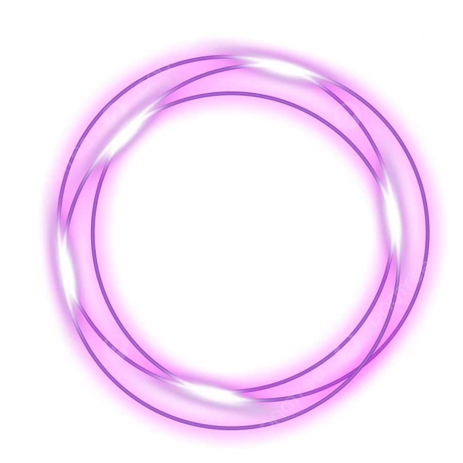 a pink ring on a white background