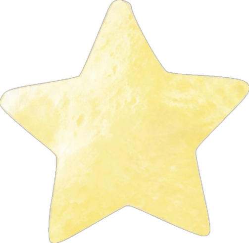 a yellow star on white background