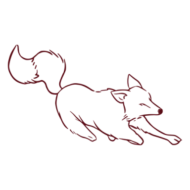 a drawing of a dog running