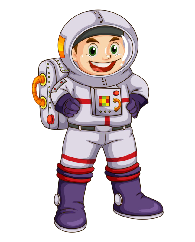 a boy in an astronaut suit holding a toy