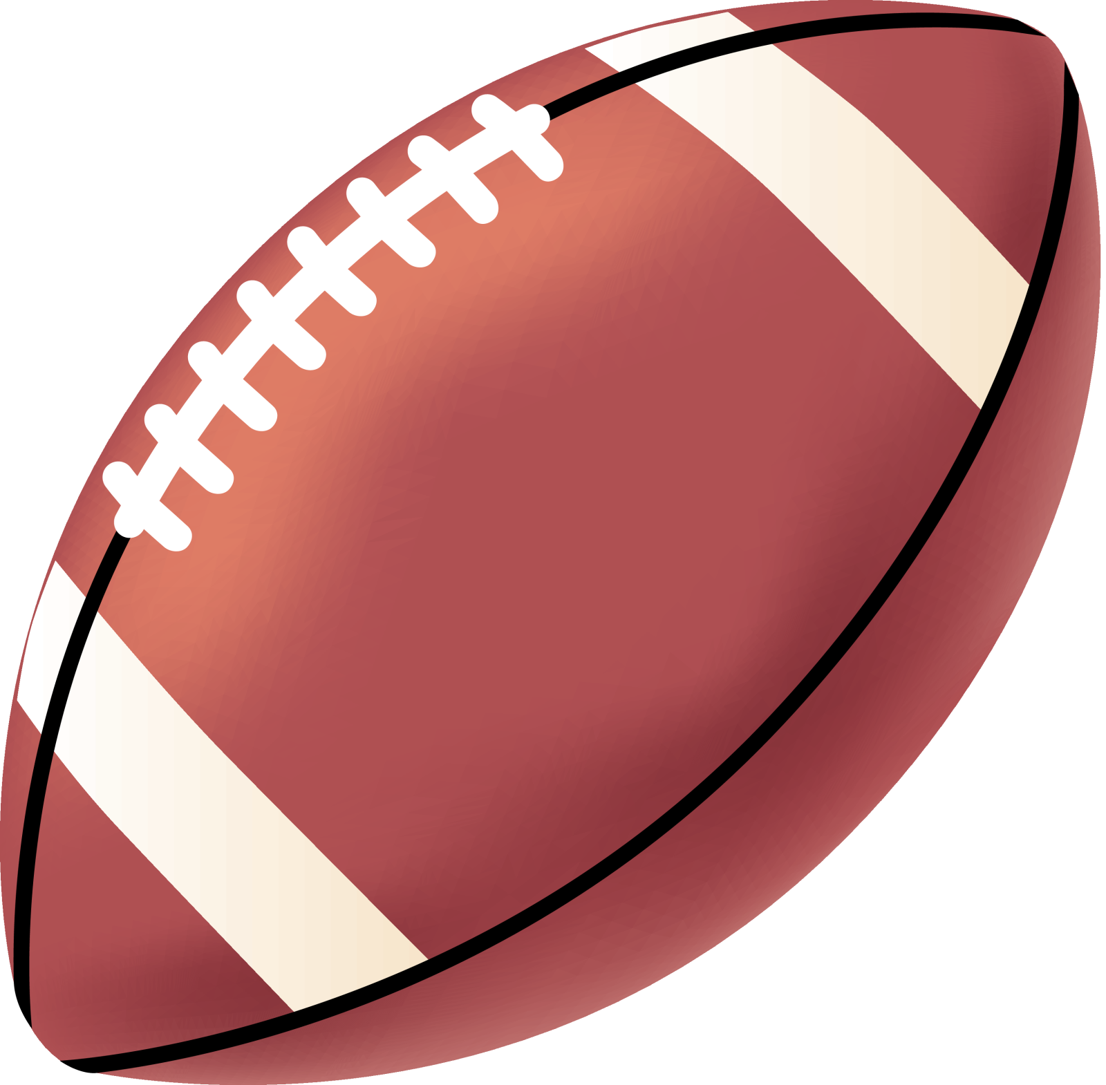 a football ball on a white background