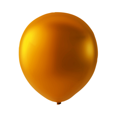 an orange balloon on a white background