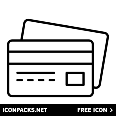 a black and white icon of a credit card