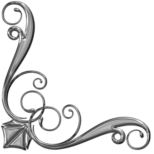 a black and white photo frame with swirl designs