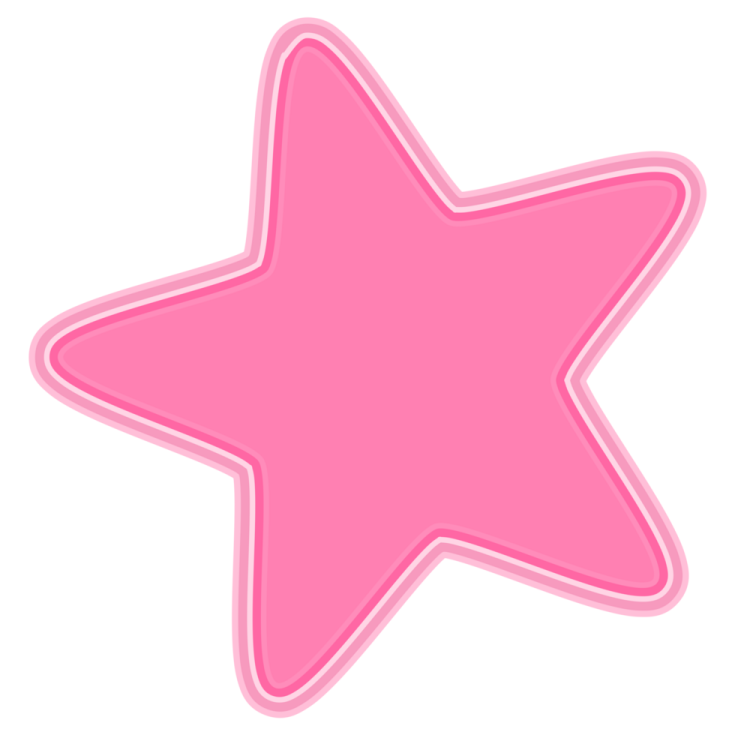 a pink star shaped object