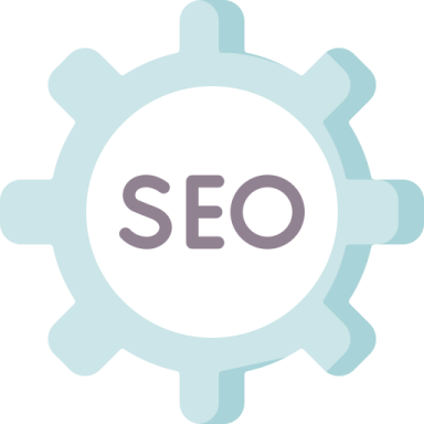 the word seo on top of a gear wheel