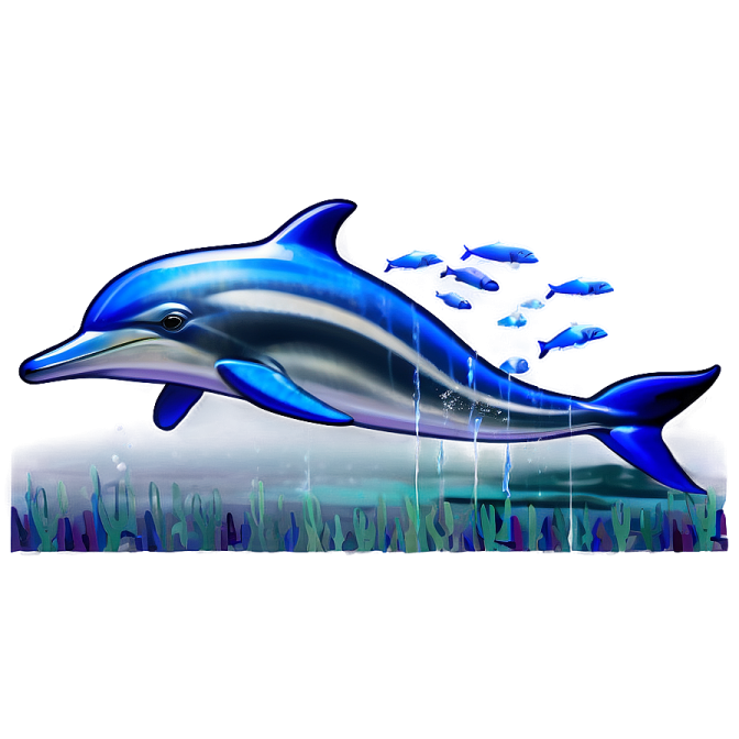 a dolphin jumping out of the water