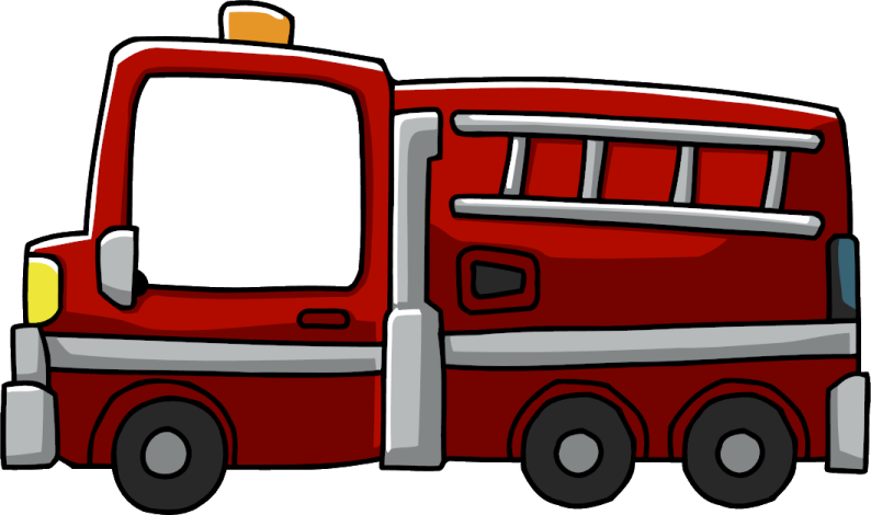 a cartoon fire truck