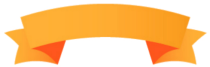 a yellow ribbon on a white background