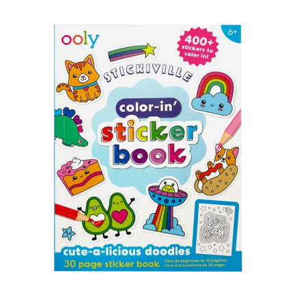 a picture of a sticker book with stickers on it