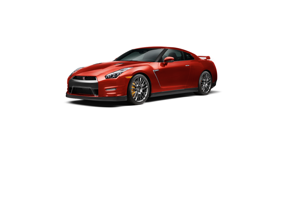 a red sports car on a white background