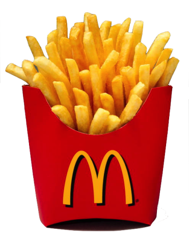 french fries in a red box