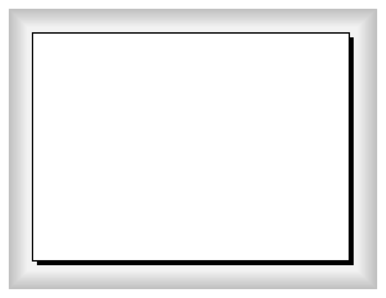 a black and white frame on a white background