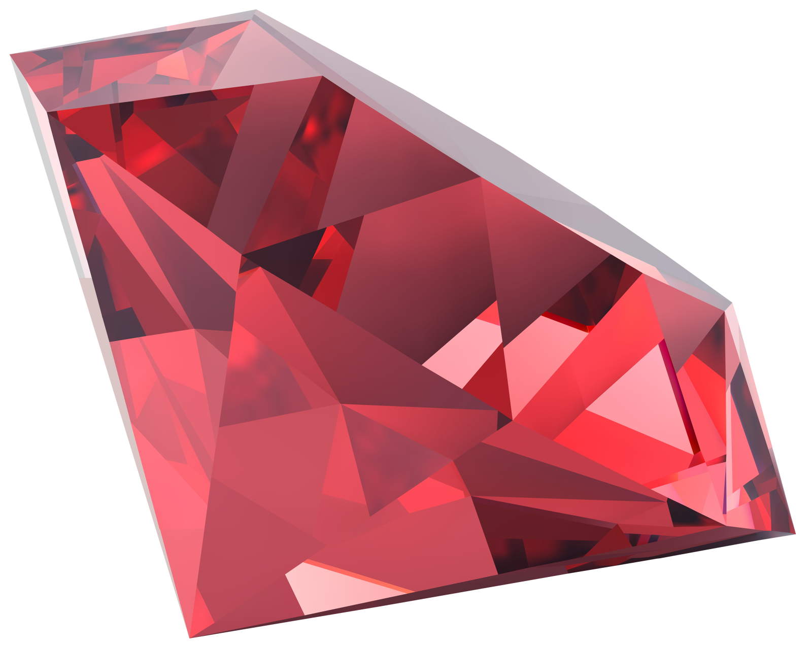 a red diamond on a white background