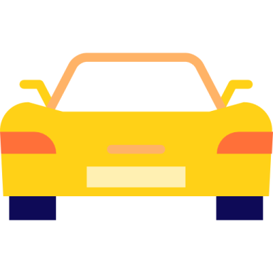 a yellow sports car