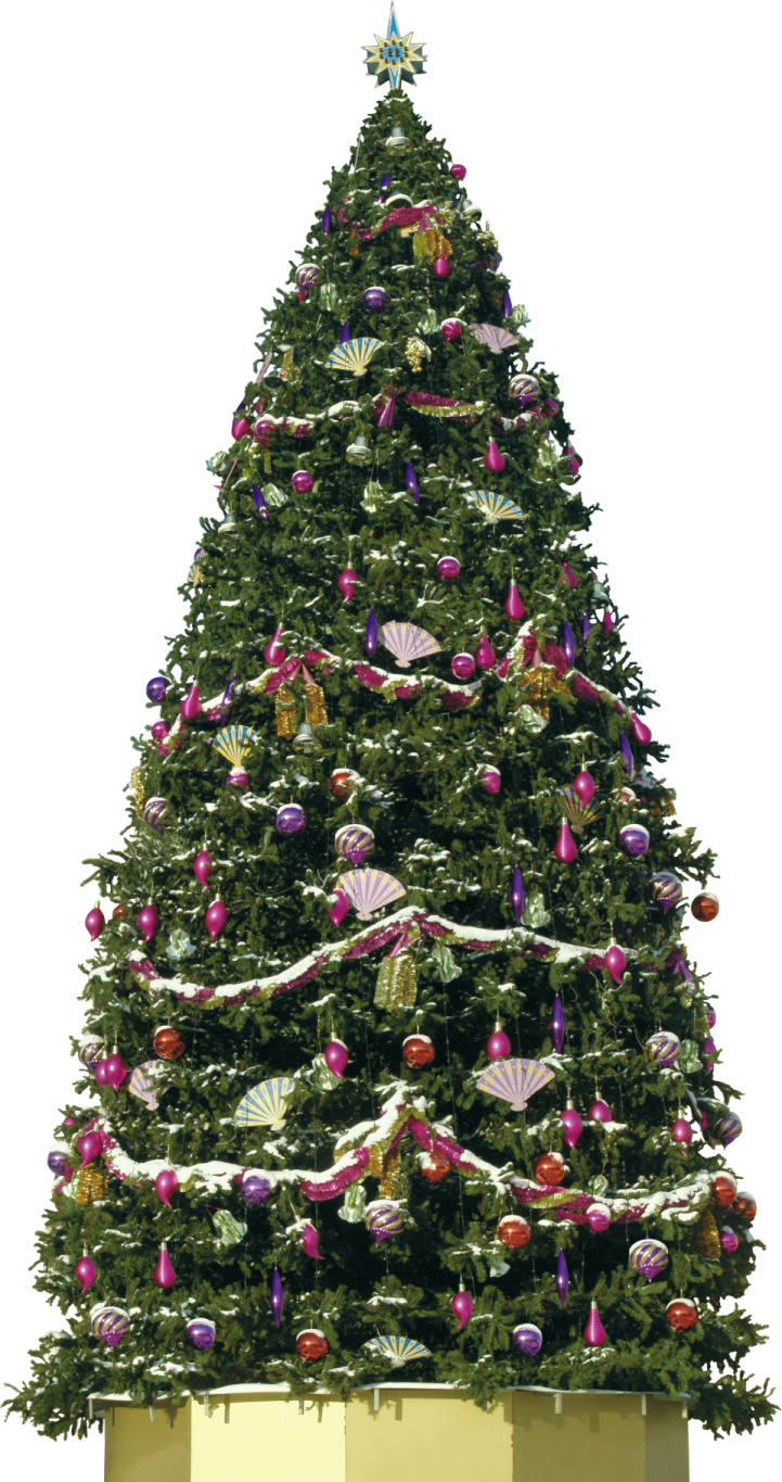 a christmas tree with ornaments on it