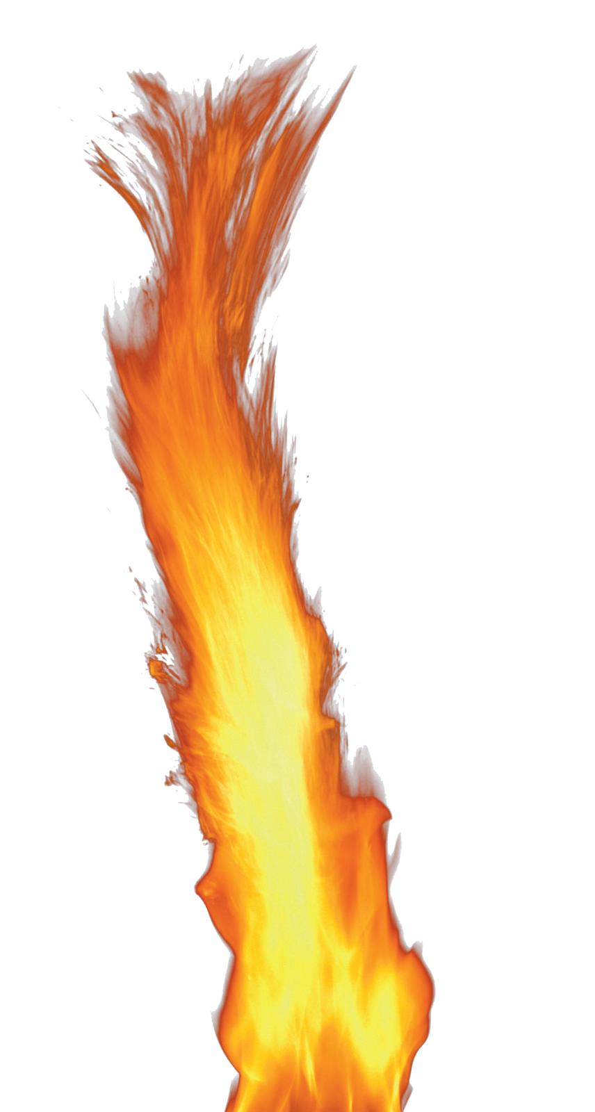 a fire burning on a white background