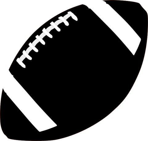 a black and white football ball