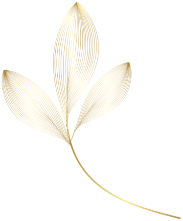 a golden leaf on a white background