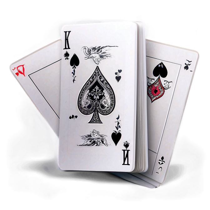 a pair of playing cards on a white background