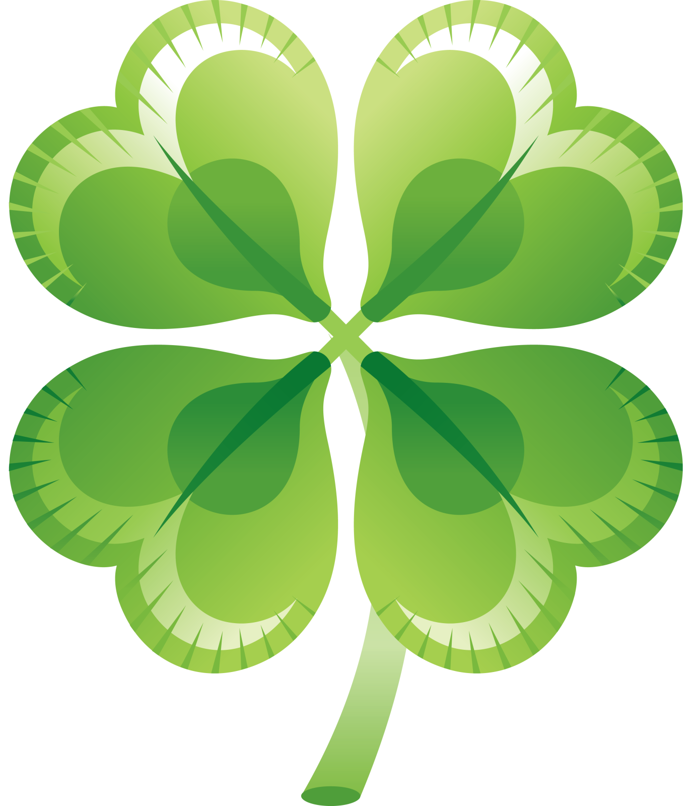 a four leaf clover on a white background
