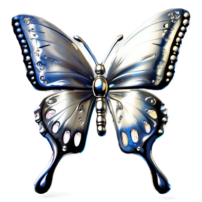 a blue and white butterfly